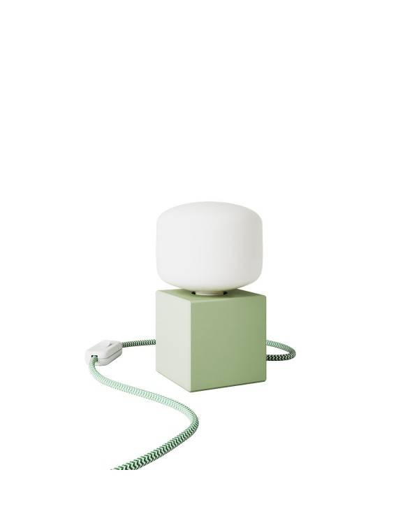 Lámpara de mesa verde - Cubetto