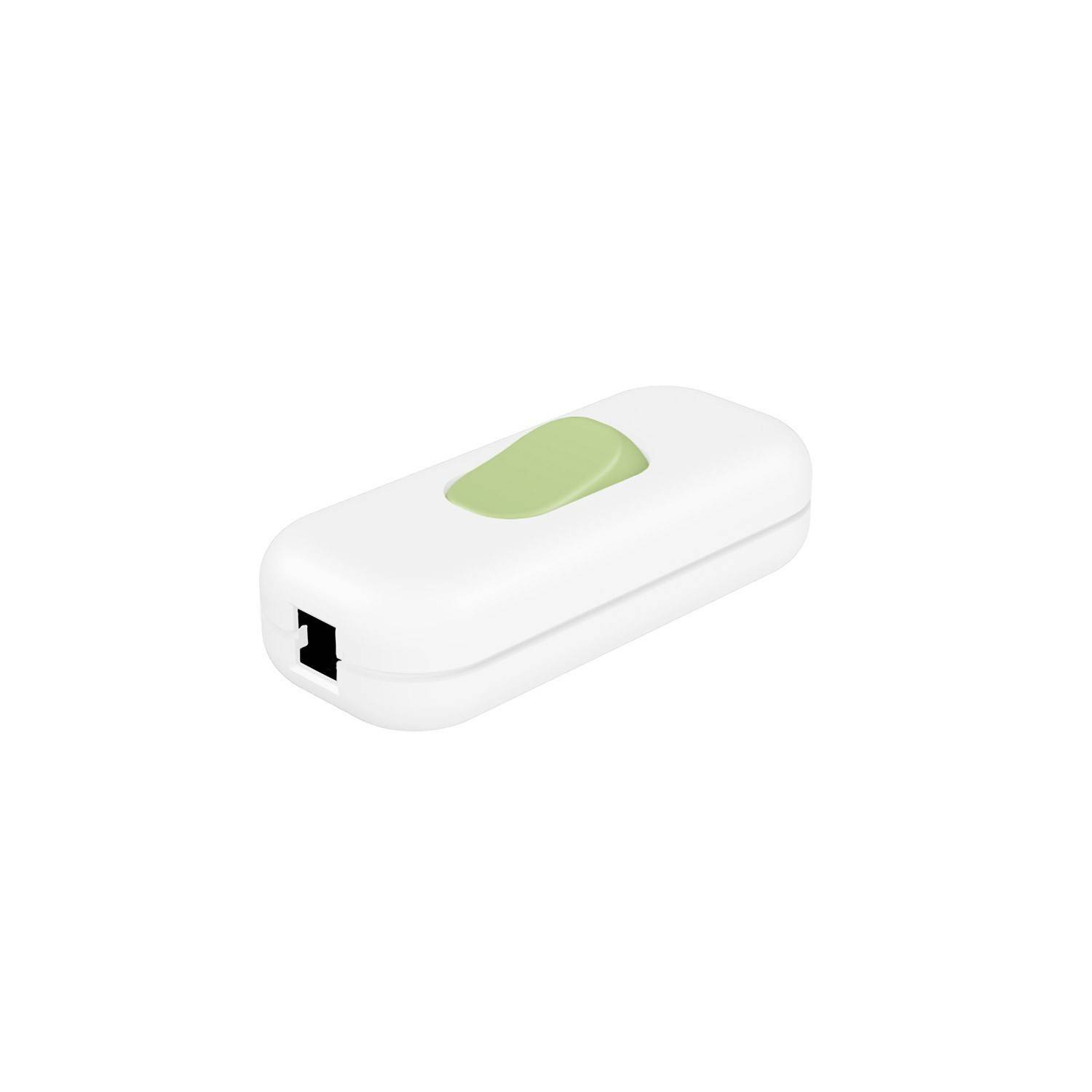 Interruptor unipolar em linha Creative Switch Branco