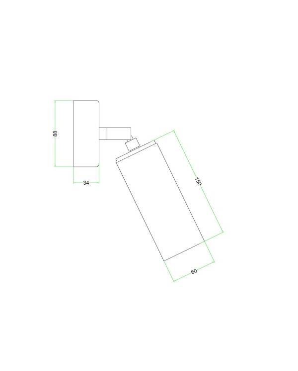 Fermaluce Wood drevené nastaviteľné bodové svietidlo s tienidlom Tub-E14