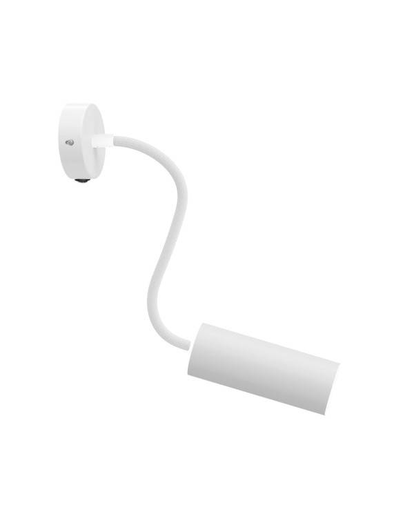 Fermaluce Flex 30 lampa med mini takkopp med strömbrytare samt spotlight med Tub-E14 lampskärm