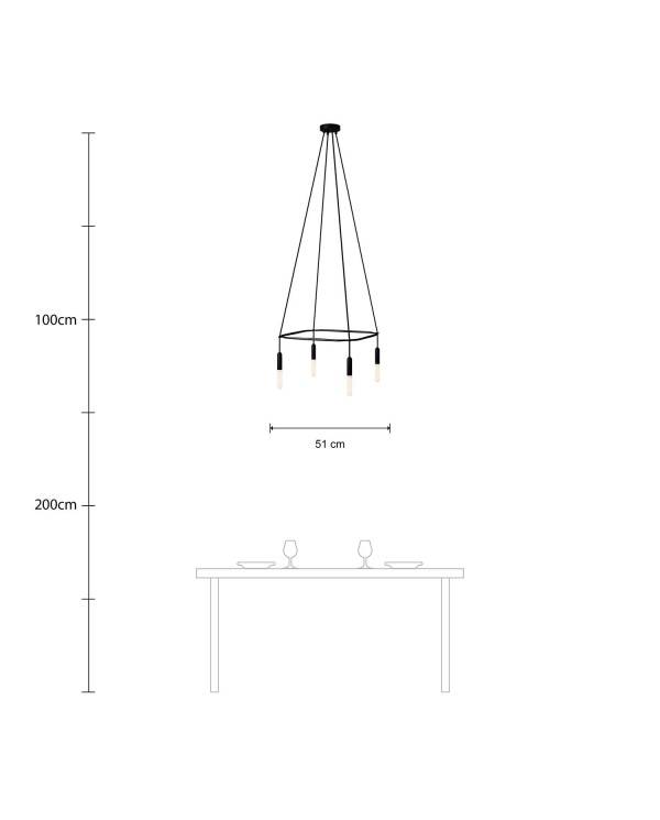 4-lampă P-Light cu cușcă de protecție