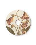 Ellepì flad minilampeskærm med blomsterdesign "Blossom Haven", diameter 24 cm - Made in Italy