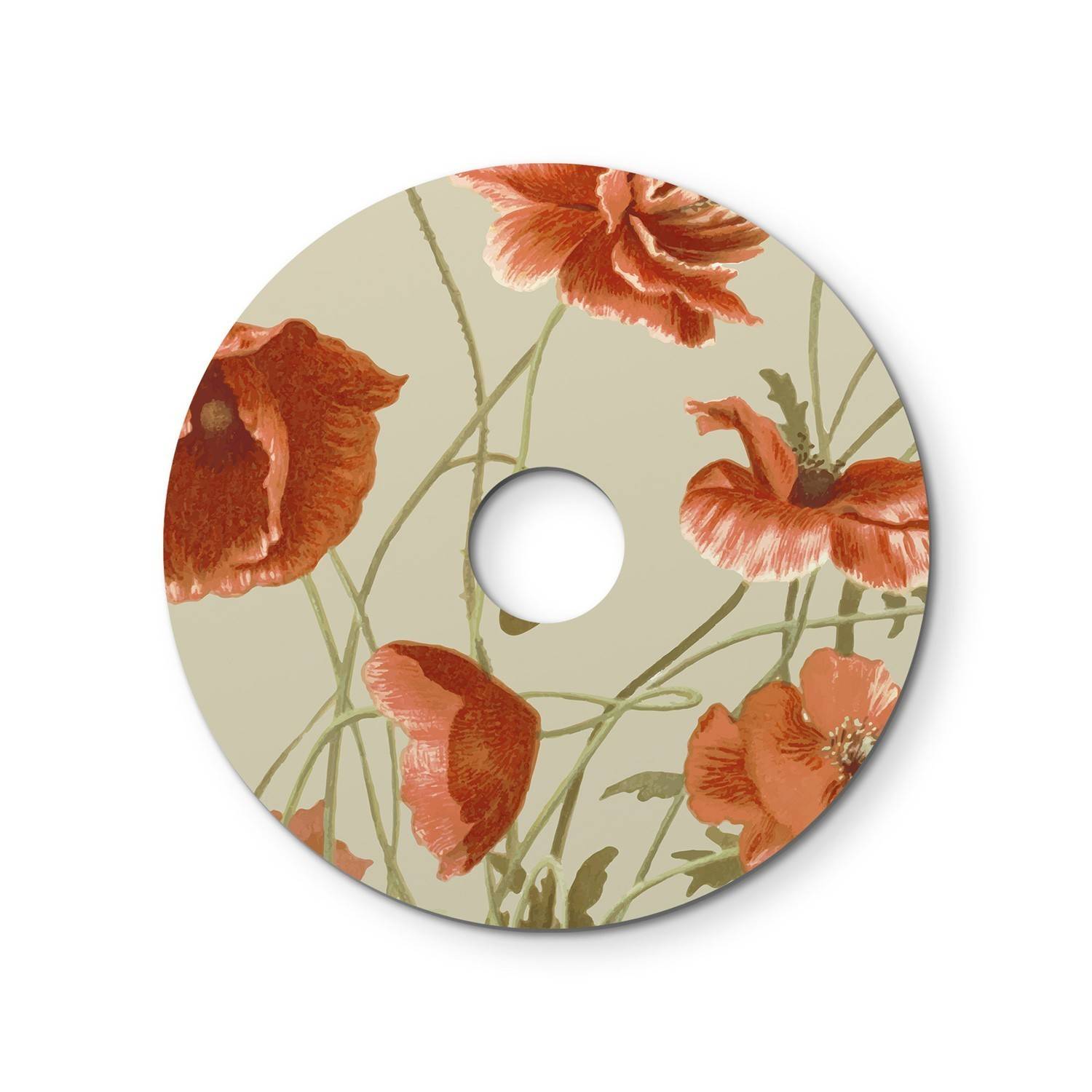 Ellepì mini abajur plat cu design floral 'Blossom Haven', diametru de 24 cm - Fabricat în Italia