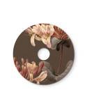 Ellepì flad minilampeskærm med blomsterdesign "Blossom Haven", diameter 24 cm - Made in Italy