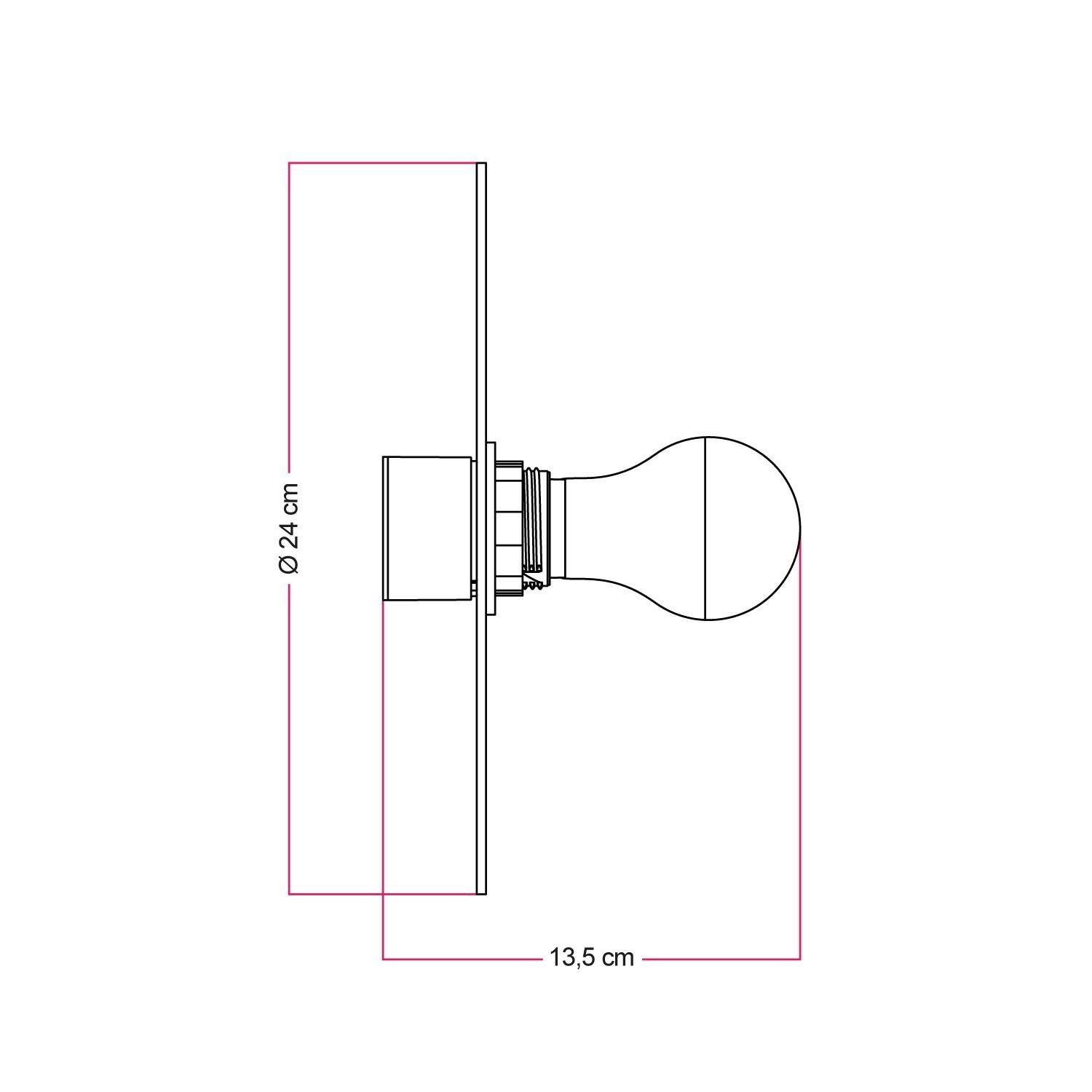 Candeeiro de parede ou teto com abajur de desenho floral 'Blossom Haven' - À prova de água IP44