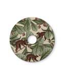 Ellepì flad minilampeskærm med jungledyr fra "Wildlife Whispers", diameter 24 cm - Made in Italy