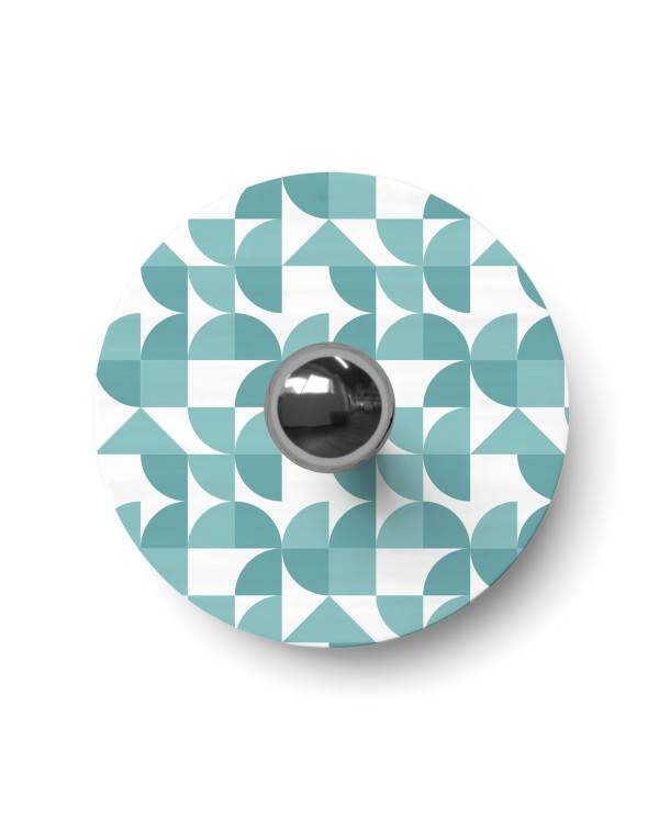 Ellepì "Kaleidoscope" platt mini lampskärm med geometriska mönster, diameter 24 cm - Tillverkad i Italien