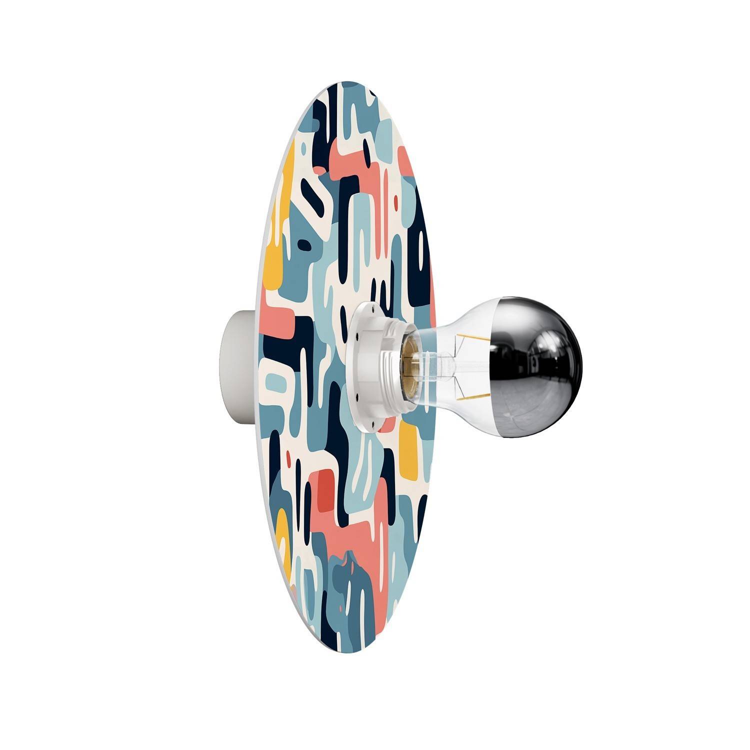 Lampa ścienna lub sufitowa z kloszem z wzorami geometrycznymi 'Kaleidoscope' - Waterproof IP44