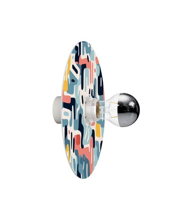 Lampa ścienna lub sufitowa z kloszem z wzorami geometrycznymi 'Kaleidoscope' - Waterproof IP44