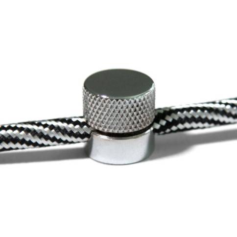 Sarè - Suport de perete, clema metalica pentru cabluri textile - 2 bucati