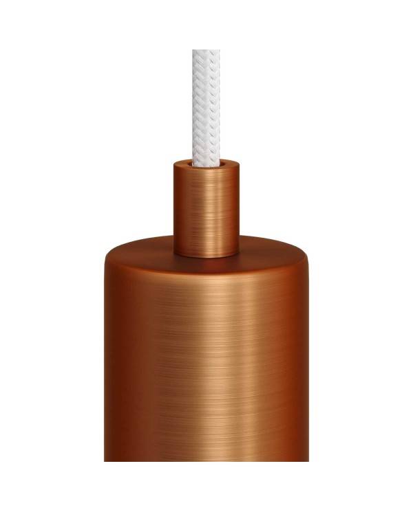 Abrazadera de cable metálico cilíndrico con varilla, tuerca y arandela - 2 piezas