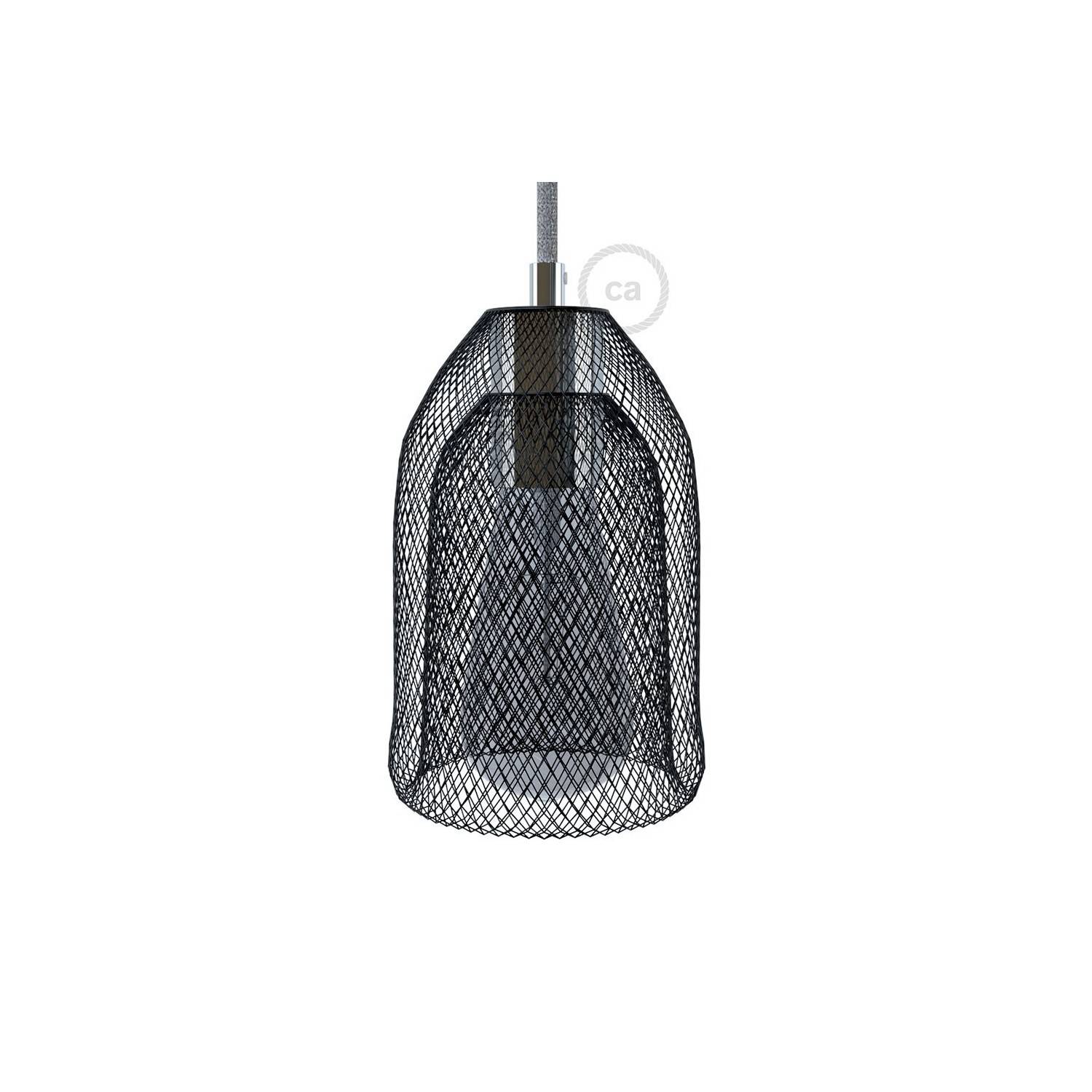 Ghostbell - Svjetiljka za viseće svjetiljke od mrežaste žice s poklopcem za utikač