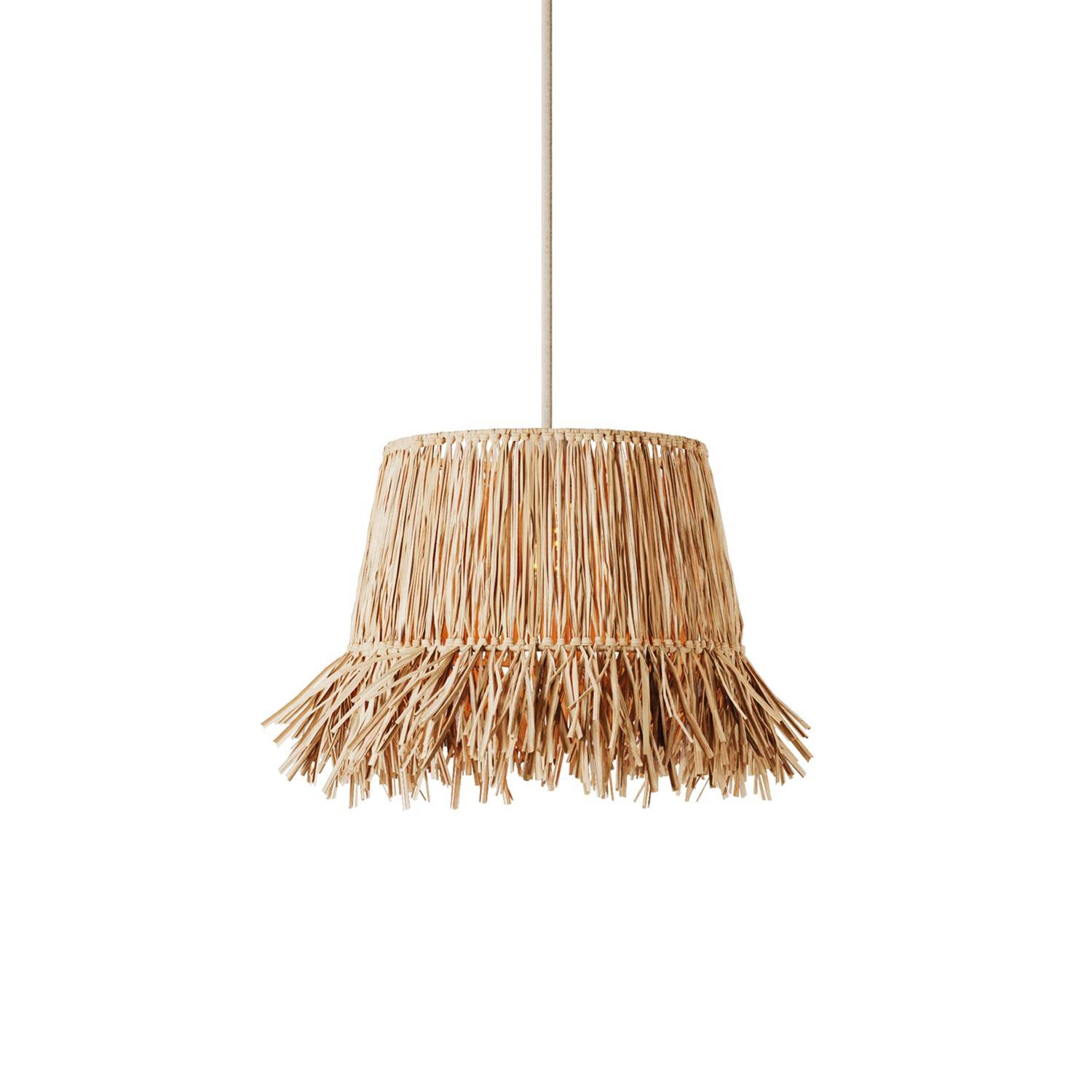 Suspension buy in raffia Lampshade