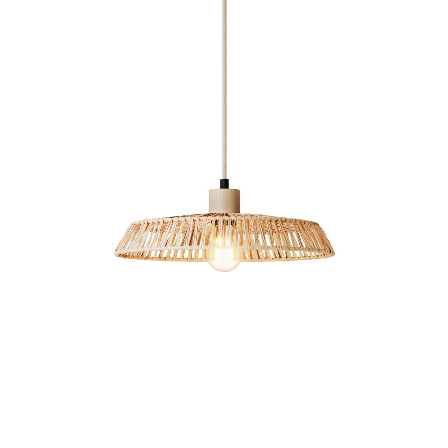 Suspension buy in raffia Lampshade