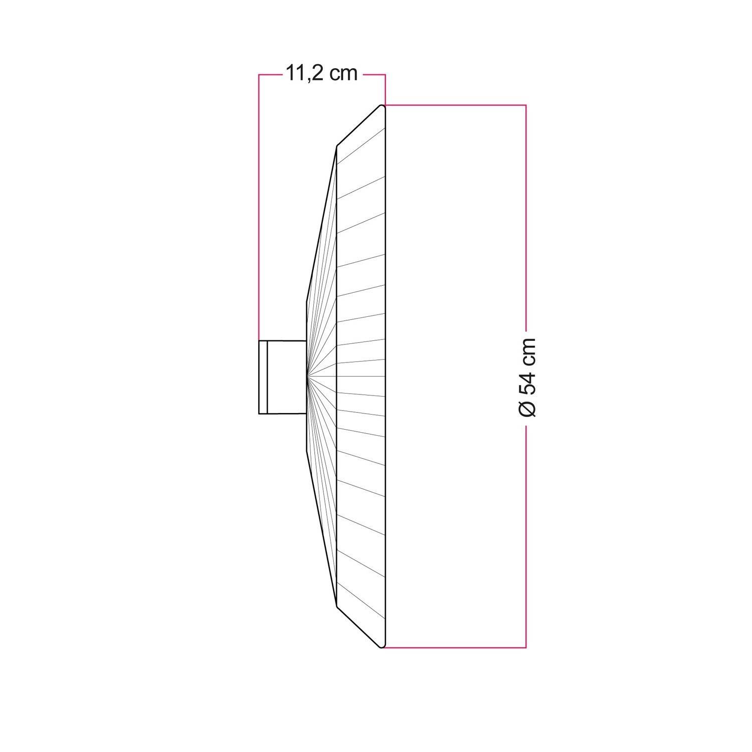 Lampa ścienno-sufitowa z abażurem z rafii Tahiti