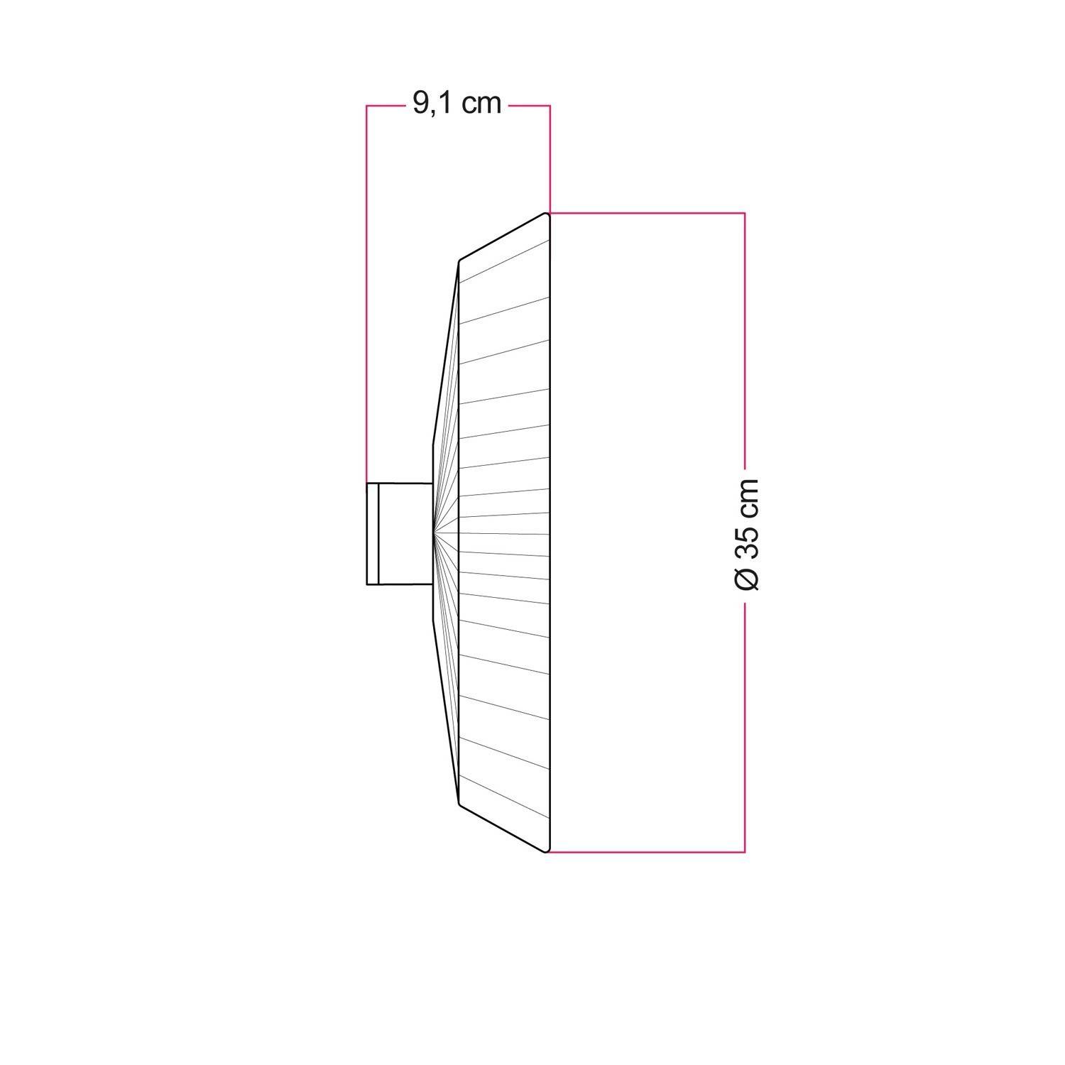 Lampa ścienno-sufitowa z abażurem z rafii Moorea