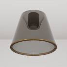 Design ceiling light with smoky cone-shaped Ghost bulb