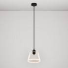 Pendant lamp with transparent cone-shaped Ghost bulb