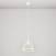 Loftslampe med transparent kegleformet Ghost-lyskilde