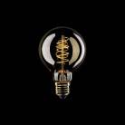 LED Gouden LED Carbon Filament lamp C05 Gebogen Spiraal Globe G80 4W E27 Dimbaar 1800K