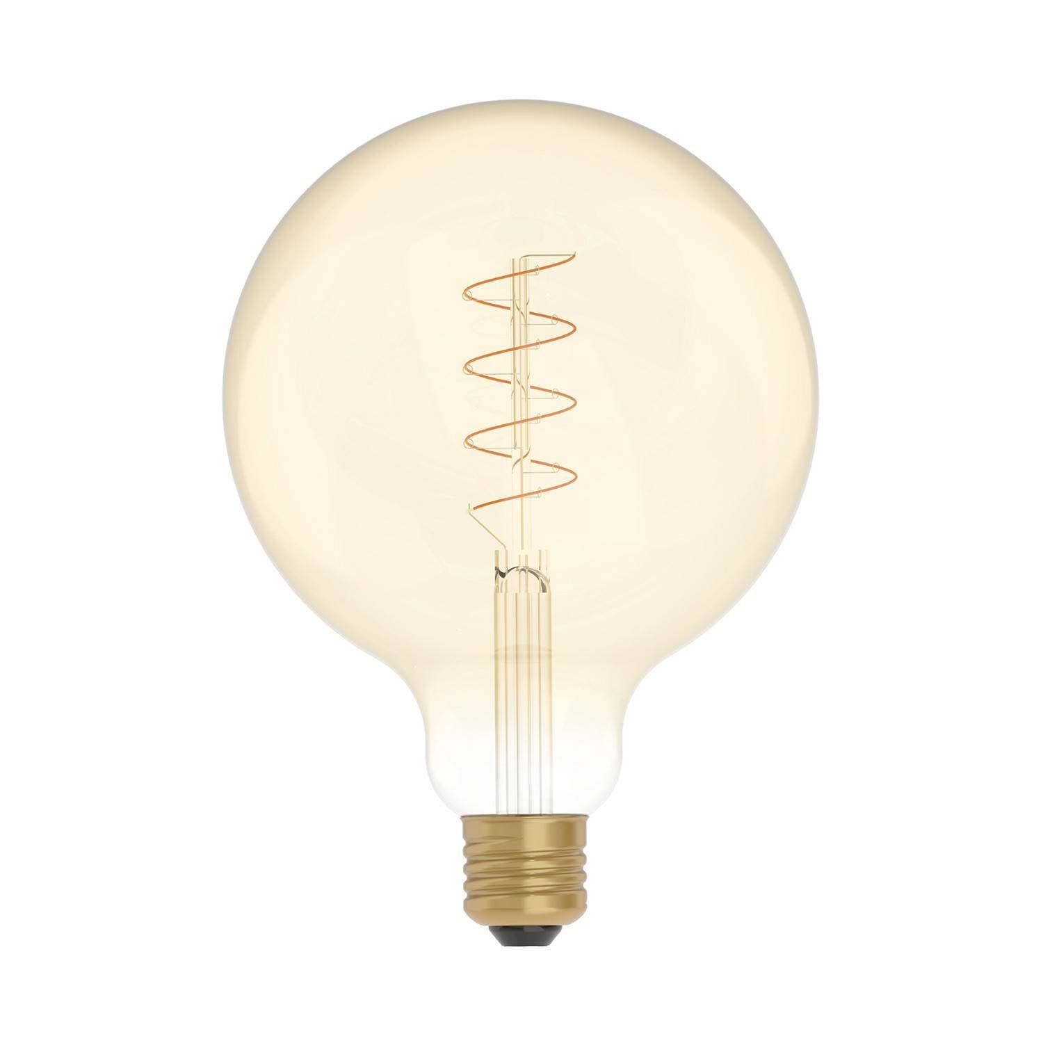 LED Glühbirne Golden Carbon Line Spiral-Filament Globe G125 4W 250Lm E27 1800K Dimmbar - C07