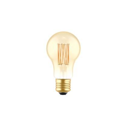 LED Gouden LED Carbon filament lamp C53 Drop A60 7W E27 Dimbaar 2700K