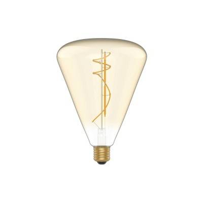 Bombilla LED Dorada Cone 140 8,5W 806Lm E27 2200K Regulable - H06