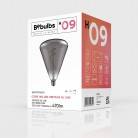 H09 Cone 140 smoky LED-lampa 10W E27 Dimbar 1800K