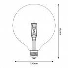 Bombilla LED Efecto Porcelana CRI 95 G150 7W 640Lm E27 2700K Regulable - P05