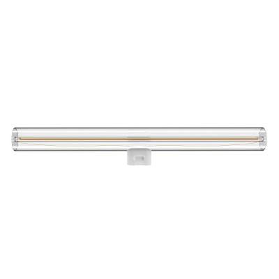Lâmpada LED linear transparente S14d - comprimento 300 mm 6W 520Lm 2700K regulável - S01