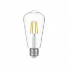 LED duidelijk Edison gloeilamp ST64 4W 470Lm E27 2700K - E03