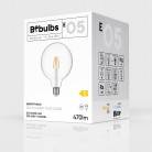 Bombilla LED Transparente Globo G125 4W 470Lm E27 2700K - E05