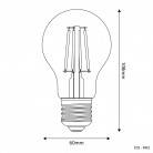 LED Glühbirne Tropfenform A60, mattweiß 4W 470Lm E27 2700K - M02