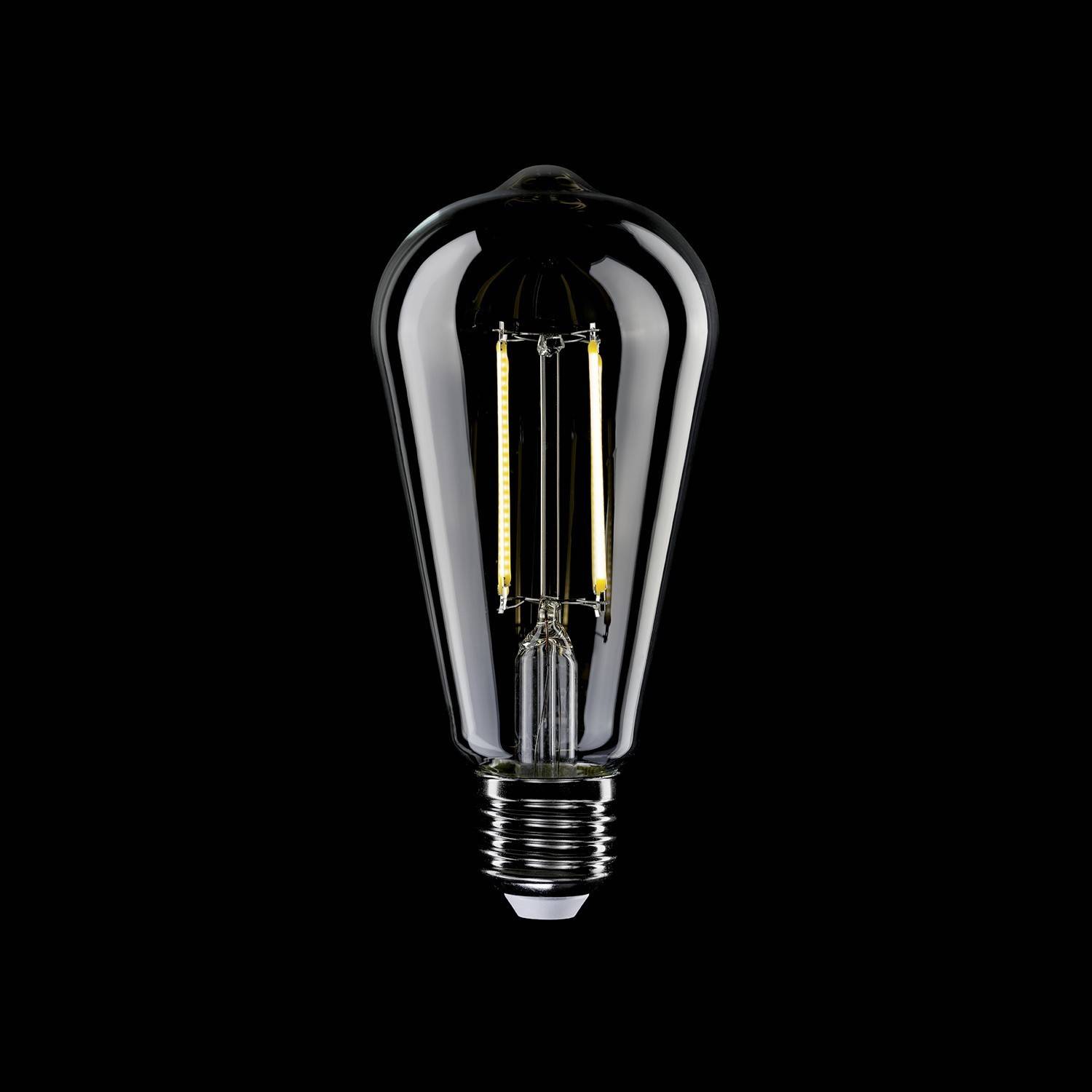 Edison ST64 Transparent LED-lampa 7W 806Lm E27 3500K Dimbar - N02