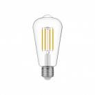 Bec cu LED transparent Edison ST64 7W 806Lm E27 3500K Reglabil - N02