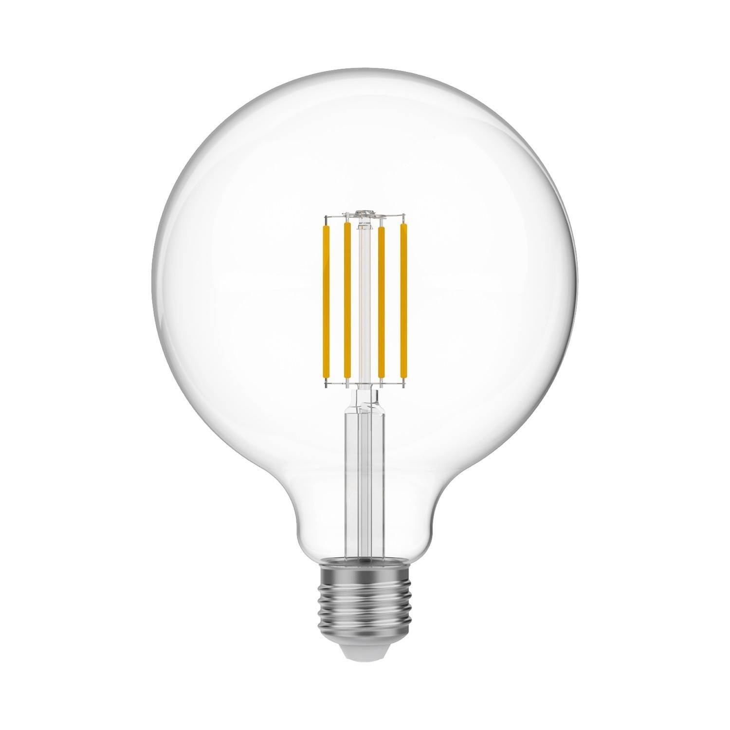 LED Λαμπτήρας N04 Γλόμπος G125 Διαφανής 7W 806Lm E27 3500K Dimmable