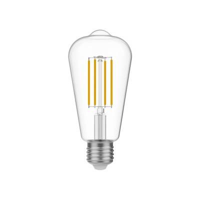 Bec LED transparent Edison ST64 7W 806Lm E27 2700K cu intensitate reglabilă - T02