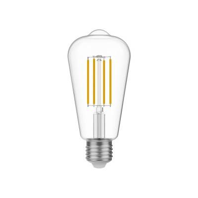 Bombilla LED Transparente Edison ST64 7W 806Lm E27 2700K Regulable - T02