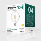 Bombilla LED Transparente Globo G125 7W 806Lm E27 2700K Regulable - T04