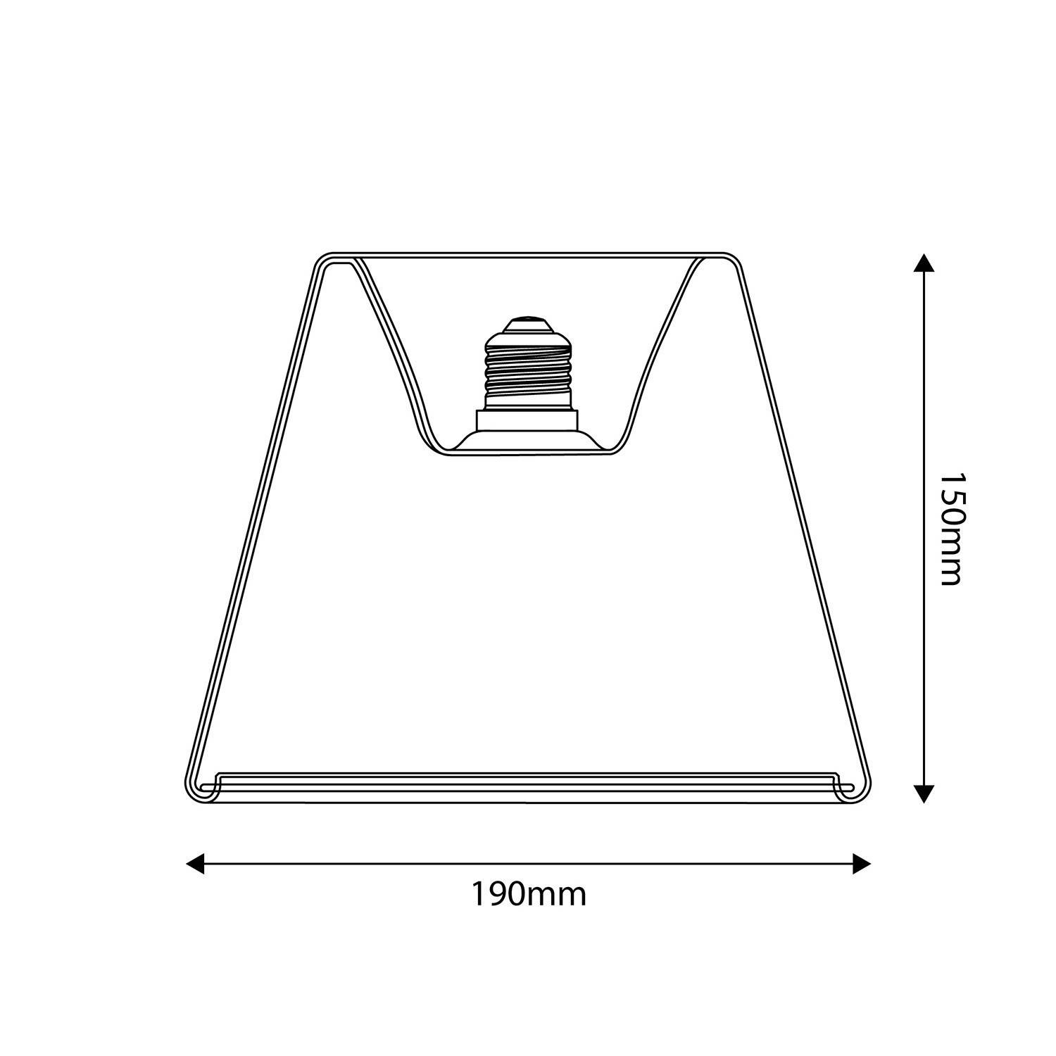 LED Prozirna žarulja Ghost Line Recessed Cone 6W 500Lm E27 2200K Dimabilna, prigušiva - G01