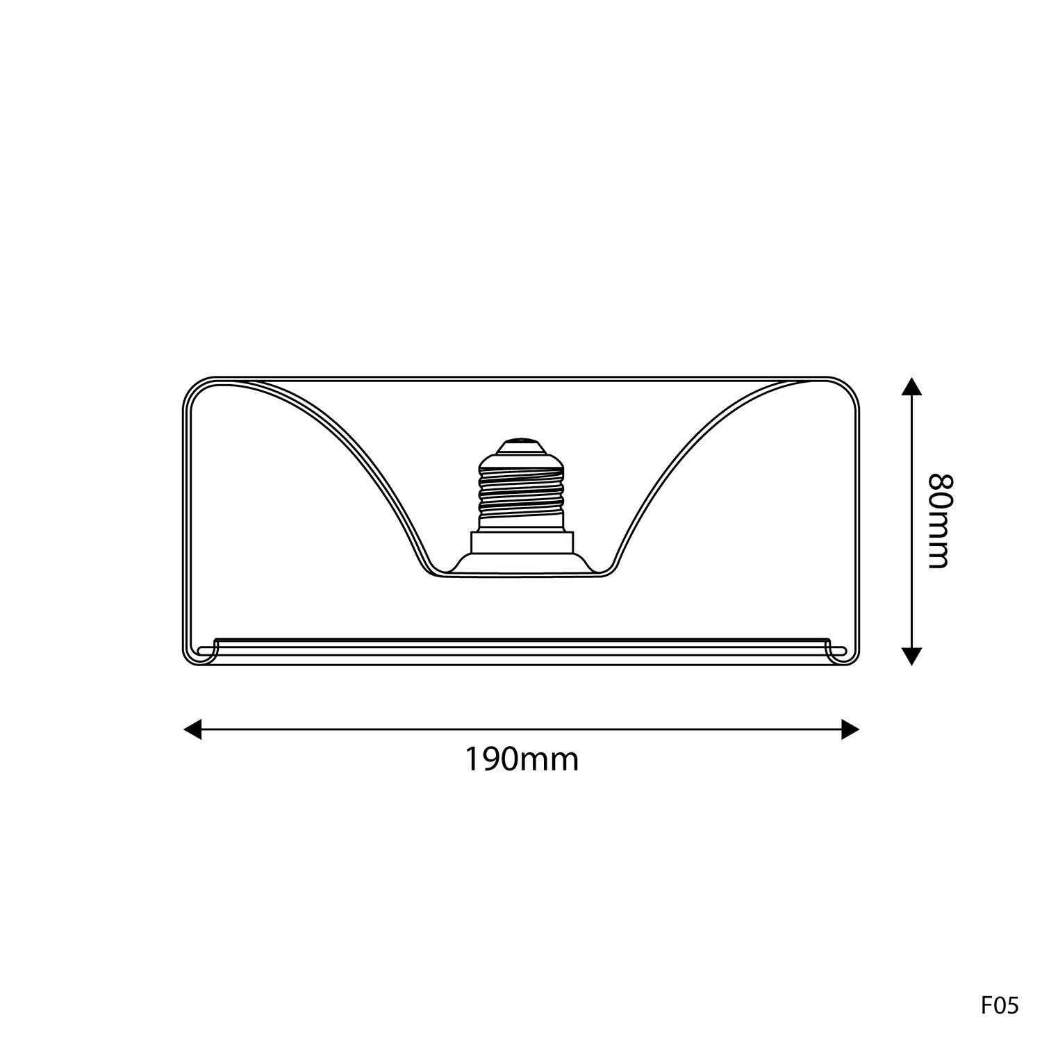 Ghost Line Recessed Donut Transparent LED-lampa 6W 500Lm E27 2200K Dimbar - G02