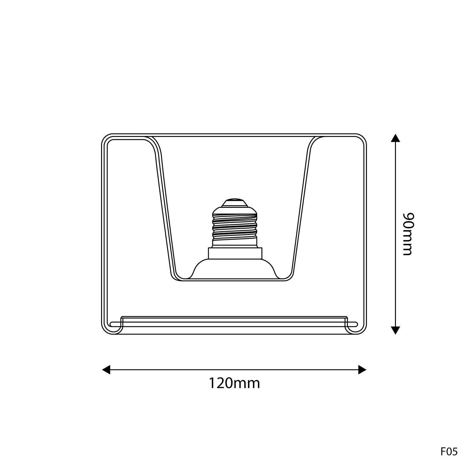 Bec LED transparent cu linie fantomă, îngropat în formă de gogoașă 120x90 6W 500Lm E27 2200K Reglabil - G03