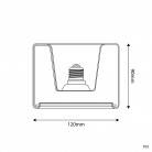 Bec LED transparent cu linie fantomă, îngropat în formă de gogoașă 120x90 6W 500Lm E27 2200K Reglabil - G03