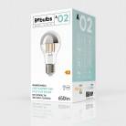 Lampa cu picior pe jumătate din sferă cu LED, bec A60 7W 650Lm E27 2700K, reglabilă în intensitate - A02