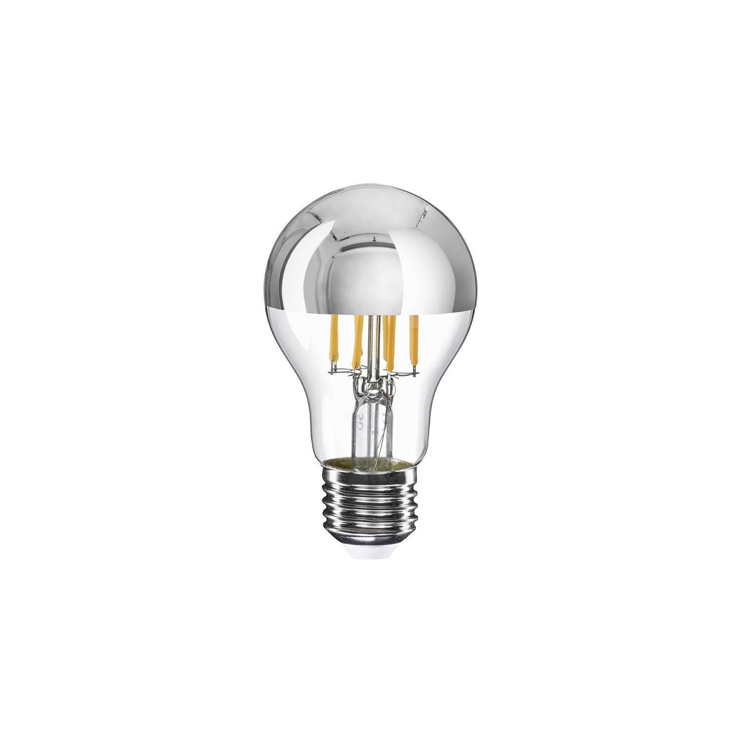 Lampa cu picior pe jumătate din sferă cu LED, bec A60 7W 650Lm E27 2700K, reglabilă în intensitate - A02