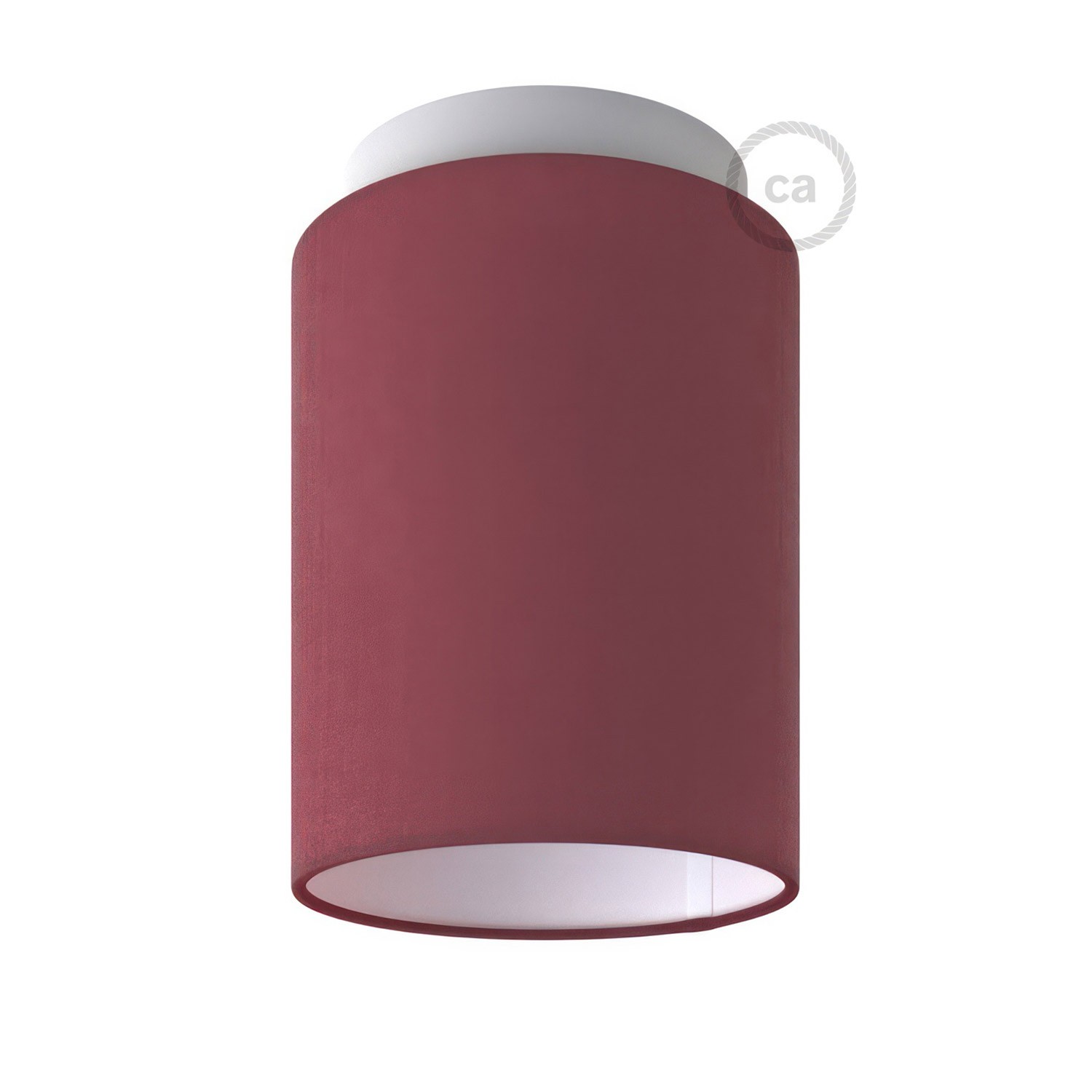 Fermaluce Color cu abajur cilindric, Ø 15cm înălțime 18cm, lustră metalică de perete sau tavan.
