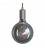 Pendant lamp with textile cable and metal details - Made in Italy - Bulb included