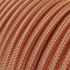 Lustră cu cablu textil, abajur supradimensionat Ellepi și detalii din metal - Fabricat în Italia