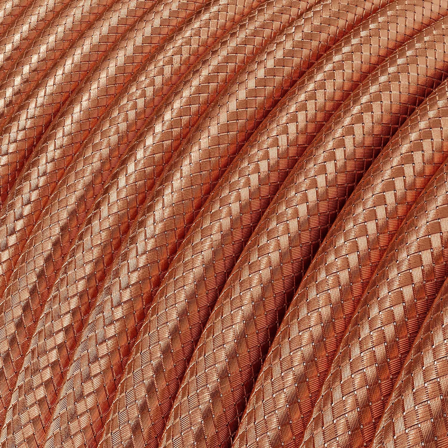 Lustră cu cablu textil, abajur supradimensionat Ellepi și detalii din metal - Fabricat în Italia