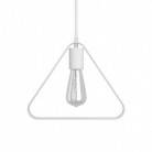 Pendant lamp with textile cable, Duedì Apex lampshade and metal details - Made in Italy - Bulb included